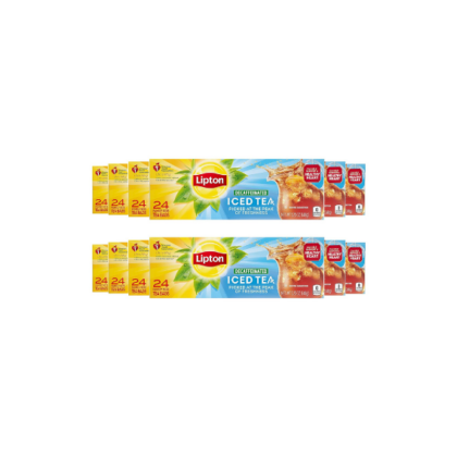 Lipton Decaffeinated Family Iced Tea Bags – 12 Packs