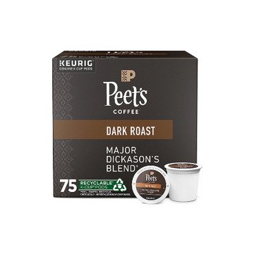 Peet’s Dark Roast K-Cups – Major Dickason’s, 75 Ct